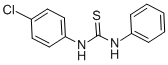 1-(4-CHLOROPHENYL)-3-PHENYL-2-THIOUREA CAS#: 7392-67-8