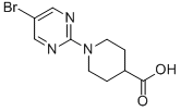 1-(5-BROMOPYRIMIDIN-2-YL)PIPERIDINE-4-CARBOXYLIC ACID CAS#: 799283-92-4