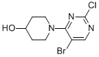1-(5-bromo-2-chloropyrimidin-4-yl)piperidin-4-ol CAS#: 477593-22-9
