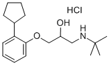 1-tert-butylamino-3-(o-cyclopentylphenoxy)propan-2-ol hydrochloride CAS#: 28163-36-2