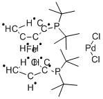 1,1'-Bis (di-t-butylphosphino)ferrocene palladium dichloride, CAS#: 95408-45-0