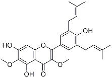 5,7,4'-Trihydroxy-3,6-diMethoxy-3',5'-diprenylflavone CAS#: 1246926-08-8