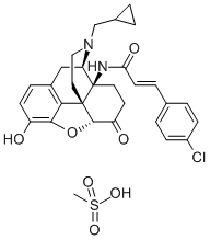 14B-(P-CHLOROCINNAMOYLAMINO)-7,8-DIHYDRO-N-CYCLOPROPYLMETHYLMORPHINONE MESYLATE CAS#: 117332-69-1