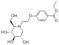 1,5-dideoxy-1,5-[[2-[4-(ethoxycarbonyl)phenoxy]ethyl]imino]-D-glucitol CAS#: 80879-63-6