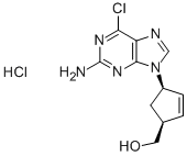 (1S–4R)-4-(2-amino-6-chloro-9H-purin-9-yl)-2-cyclopentene-1-methanol hydrochloride CAS#: 172015-79-1