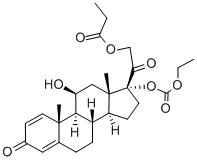 [2-(17-ethoxycarbonyloxy-11-hydroxy-10,13-dimethyl-3-oxo-7,8,9,11,12,14,15,16-octahydro-6H-cyclopenta[a]phenanthren-17-yl)-2-oxo-ethyl] propanoate CAS#: 73771-04-7