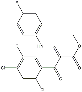2-(2,4-Dichloro-5-fluorobenzoyl)-3-(4'-fluoro-phenylamino)-acrylic methylester CAS#: 176637-98-2