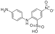 2-(4-Aminoanilino)-5-nitrobenzenesulphonic acid CAS#: 91-29-2