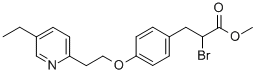 2-Bromo-3-[4-(2-(5-ethyl-2-pyridyl)ethoxy)phenyl]propionic acid methyl ester CAS#: 105355-25-7