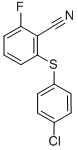 2-FLUORO-6-(4-CHLOROPHENYLTHIO)BENZONITRILE CAS#: 175204-12-3