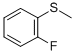 2-FLUOROTHIOANISOLE CAS#: 655-20-9