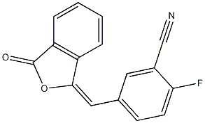 2-Fluoro-5-[(3-oxo-1(3H)-isobenzofuranylidene)methyl]-benzonitrile CAS#: 763114-25-6