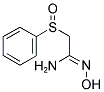 2-(PHENYLSULFINYL)ACETAMIDOXIME CAS#: