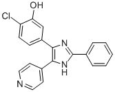 2-(Phenyl)-4-(3-hydroxy-4-chlorophenyl)-5-(4-pyridyl)-1H-imidazole CAS#: 303727-31-3