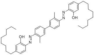 2,2'-[(3,3'-dimethyl[1,1'-biphenyl]-4,4'-diyl)bis(azo)]bis[4-nonylphenol] CAS#: 67990-27-6