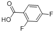 2,4-Difluorobenzoic acid CAS#: 1583-58-0