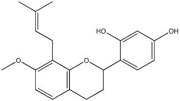 2',4'-Dihydroxy-7-Methoxy-8-prenylflavan CAS#: 331954-16-6