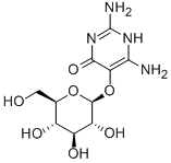 2,6-diamino-5-(beta-D-glucopyranosyloxy)-(1H)-pyrimidin-4-one CAS#: 152-93-2