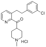 3-[2-(3-Chlorophenyl)ethyl]-2-pyridyl 1-methyl-4-piperidyl ketone hydrochloride CAS#: 107256-31-5