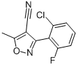 3-(2-CHLORO-6-FLUOROPHENYL)-5-METHYLISOXAZOLE-4-CARBONITRILE CAS#: 175204-41-8