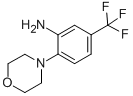 3-AMINO-4-(4-MORPHOLINO)BENZOTRIFLUORIDE CAS#: 784-57-6