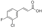 3-CHLORO-4-FLUOROCINNAMIC ACID CAS#: 155814-22-5