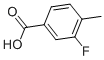 3-Fluoro-4-methylbenzoic acid CAS#: 350-28-7