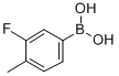3-Fluoro-4-methylphenylboronic acid CAS#: 168267-99-0