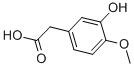 3-Hydroxy-4-methoxyphenylacetic acid CAS#: 1131-94-8