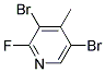 3,5-Dibromo-2-fluoro-4-methylpyridine CAS#: 1000340-01-1