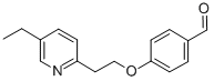 4-[2-(5-Ethyl-2-pyridinyl)ethoxy]benzyaldehyde CAS#: 114393-97-4