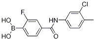 4-(3-Chloro-4-MethylphenylcarbaMoyl)-2-fluorobenzeneboronic acid, 97% CAS#: