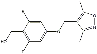 4-[(3,5-Dimethyl-4-isoxazolyl)methoxy]-2,6-difluorobenzenemethanol CAS#: 438049-85-5