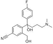 4-[4-(Dimethylamino)-1-(4-fluorophenyl)-1-hydroxybutyl]-3-(hydroxymethyl)benzonitrile CAS#: 103146-25-4