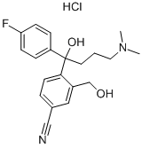 4-[4-(Dimethylamino)-1-(4-fluorophenyl)-1-hydroxybutyl]-3-(hydroxymethyl)benzonitrile hydrochloride CAS#: 717133-25-0