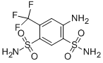 4-Amino-6-(trifluoromethyl)benzene-1,3-disulfonamide CAS#: 654-62-6
