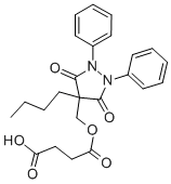 4-BUTYL-4-[HYDROXYMETHYL]-1,2-DIPHENYL-3,5-PYRAZOLIDINEDIONE HYDROGEN SUCCINATE [ESTER] CAS#: 27470-51-5
