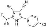 4-Bromo-2-(4-chlorophenyl)-5-(trifluoromethyl)-1H-pyrrole-3-carbonitrile CAS#: 122454-29-9