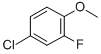 4-CHLORO-2-FLUOROANISOLE CAS#: 452-09-5