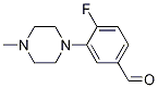 4-Fluoro-3-(4-methylpiperazin-1-yl)benzaldehyde CAS#: 1197193-16-0