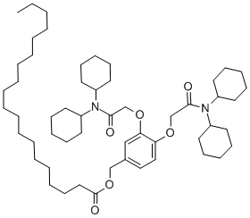 4-OCTADECANOYLOXYMETHYL-N,N,N',N'-TETRACYCLOHEXYL-1,2-PHENYLENEDIOXYDIACETAMIDE CAS#: 129880-73-5