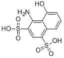 4-amino-5-hydroxynaphthalene-1,3-disulphonic acid CAS#: 82-47-3