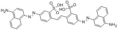 4,4'-BIS(4-AMINO-1-NAPHTHYLAZO)-2,2'-STILBENEDISULFONIC ACID CAS#: 5463-64-9