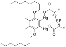 4,5-DIMETHYL-3,6-DIOCTYLOXY-1,2-PHENYLENE-BIS(MERCURY TRIFLUOROACETATE) CAS#: 145889-57-2