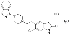 5-[2-[4-(1,2-Benzisothiazol-3yl)-1-piperazinyl]ethyl]-6-chloro-1,3-dihydro-2H-indol-2-one hydrochloride CAS#: 138982-67-9