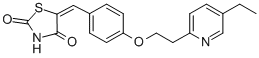 5-(4-(2-(5-Ethylpyridin-2-yl)ethoxy)benzylidene)thiazolidine-2,4-dione CAS#: 136401-70-2