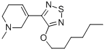 5-(4-HEXYLOXY-[1,2,5]THIADIAZOL-3-YL)-1-METHYL-1,2,3,6-TETRAHYDRO-PYRIDINE CAS#: 131986-45-3