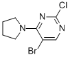 5-BROMO-2-CHLORO-4-(1-PYRROLIDINYL)PYRIMIDINE CAS#: 57054-90-7