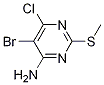 5-Bromo-6-chloro-2-(methylthio)-4-pyrimidinamine CAS#: 63931-22-6