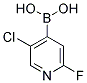 (5-CHLORO-2-FLUOROPYRIDIN-4-YL)BORONIC ACID CAS#: 1034659-38-5